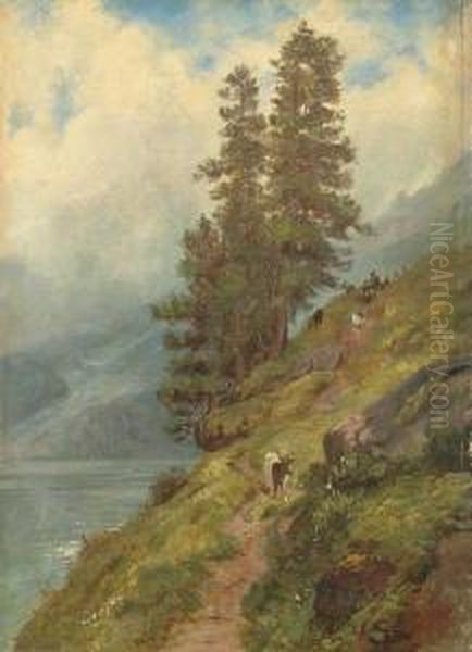 Paysage Du Lac D'uri. 1873 - view 1