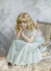 Portrat Eines Jungen Madchens. by Caroline Sophie Sordet-Boissonnas