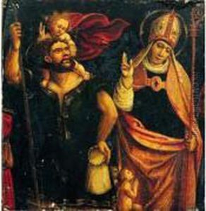 Saint Christophe Et Saint Nicolas De Bari by Juan Soreda