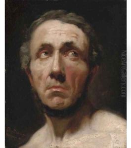 Portrait of a gentleman, bust-length by Sir Lawrence Alma-Tadema