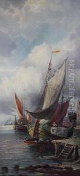 Italian Harbor Scene - view 1