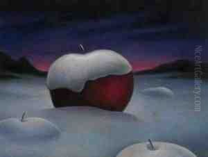 Apple In Snow by John Johnston Soren