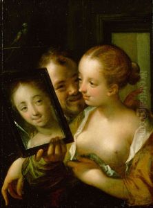 Joking Couple by Hans Von Aachen