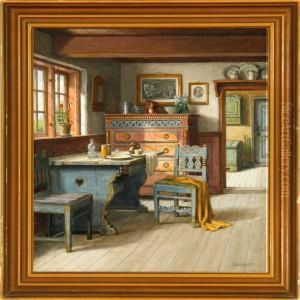 A Country Interior by C. Sorensen