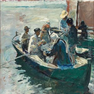 People In Rowboat