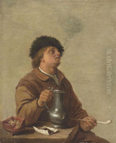 A Man Seated At A Table - view 1