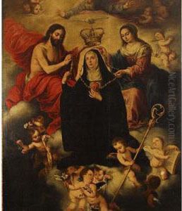 Coronacion De Santa Gertrudis by Juan Ruiz Soriano