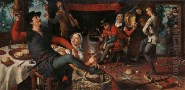 The Egg Dance 1557 by Pieter Aertsen