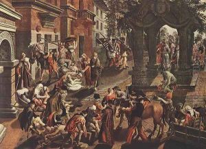Apostles Peter And John 1575 by Pieter Aertsen