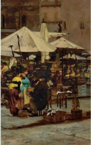 La Piazza D'erbe, Verona by Enrico Sorio