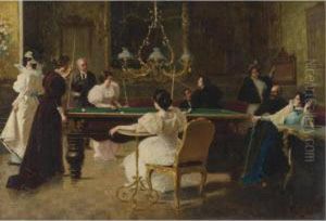 The Billiards Players by Luigi Sorio