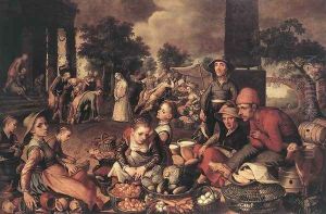 Market Scene with Christ and the Adulteress, 1559 by Pieter Aertsen