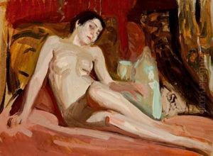 Estudio De Desnudo by Joaquin Sorolla Y Bastida
