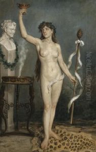 Bacante (bacchante) by Joaquin Sorolla Y Bastida