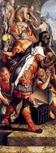 Left wing of a Triptych with the Adoration of the Magi by Pieter Aertsen
