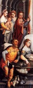 Left wing of a Triptych with the Adoration of the Magi (reverse side) 1560