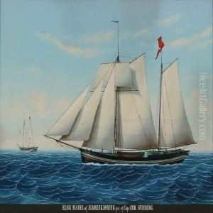 The Schonner Else Marie Of AEroskobing by Frederik Sorvig