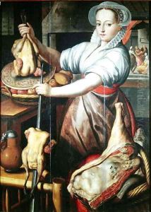 Martha Preparing Dinner for Jesus by Pieter Aertsen