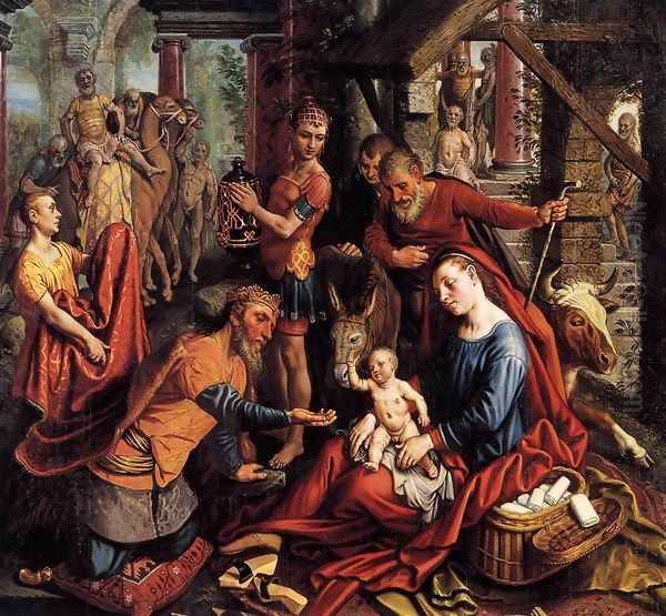 Triptych with the Adoration of the Magi (central panel) - view 1