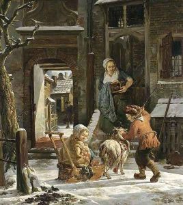 A Winter Scene by I Abraham Van