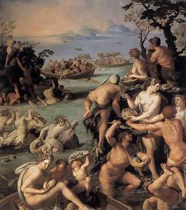 Pearl Fishers 1570 by Alessandro Allori