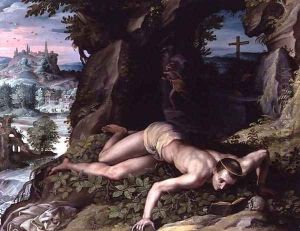 The Temptation of St. Benedict c.1587 by Alessandro Allori