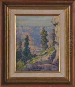 Bright Angel Trail In The Grand Canyon by George William Sotter