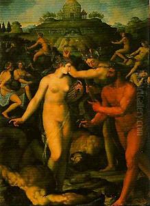 Hercules Crowned by the Muses by Alessandro Allori