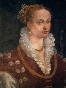 Portrait of Bianca Cappello, Second Wife of Francesco I de' Medici by Alessandro Allori
