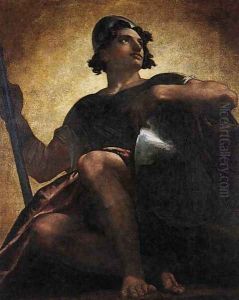 Uriel Standing In The Sun 1817 by Washington Allston