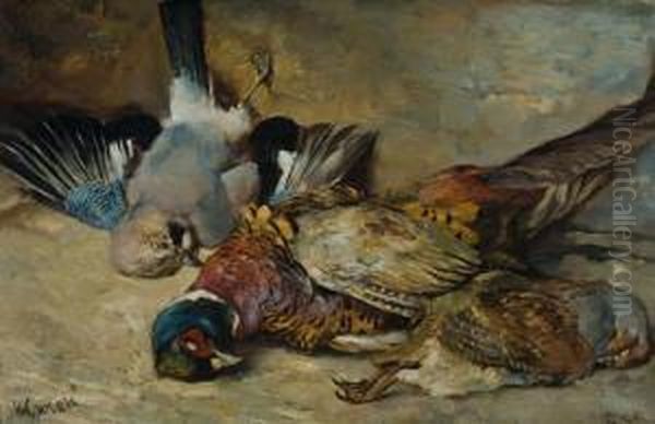 Nature Morte Depicting Three Birds. - view 1