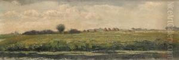 Landscape With Haystacks And Water - view 1