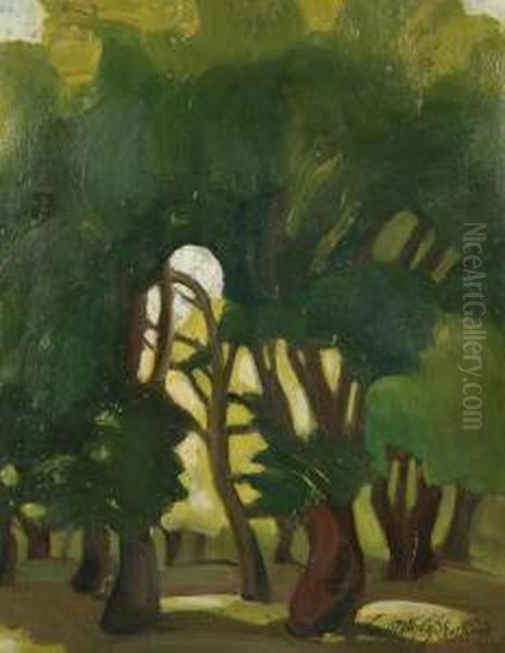 A Sunlit Forest - view 1