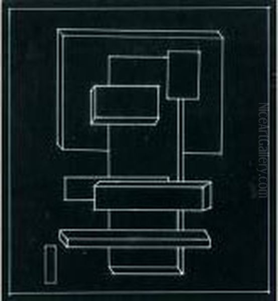 Composition Suprematiste : Architecture Bleue - view 1