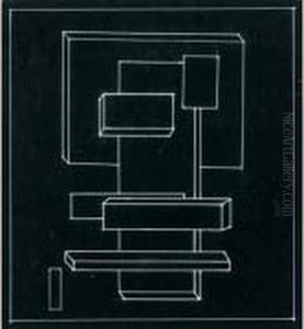 Composition Suprematiste : Architecture Bleue by Nicolai Souietine