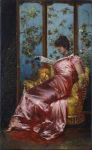 Lady Reading by Frederic Soulacroix