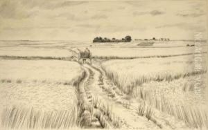 Paysage De Beauce by Louis Joseph Soulas