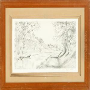 Two Landscapes by Louis Joseph Soulas