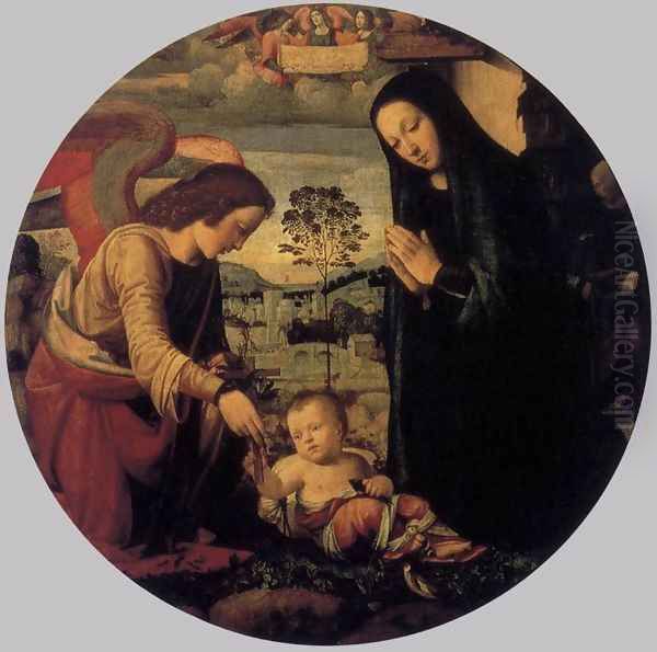 Adoration of the Child with Angel 1497 - view 1
