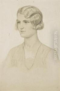 Portrait De Femme by Joseph Edward Southall