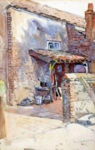 A Courtyard by Frank Southgate