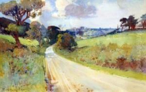 A North Norfolk Road by Frank Southgate