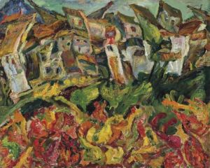 Maisons Aux Toits Pointus by Chaim Soutine