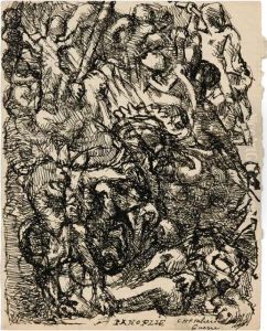Panoplie,chevaliers, Guerre by Louis Soutter