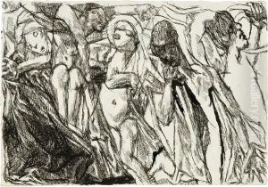 Recto: Le Lazzo- Verso: Nuit D'angoisse Des Innocents by Louis Soutter