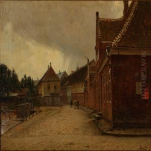 Street Scene From A Danish Town Street Scene From A Danish Town
