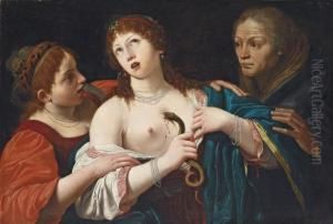 The Death Of Cleopatra by Lionello Spada