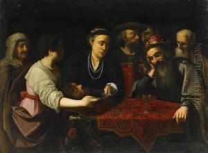 Salome Med Johannes Doparens Huvud Infor Herodes