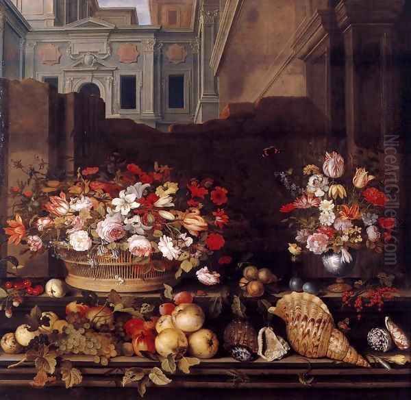 Still-Life with Flowers, Fruit, and Shells 2 - view 1