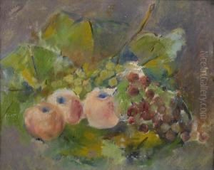 Natura Morta Con Uva E Pesche by Armando Spadini